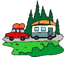 auto met caravan onderweg op vakantie